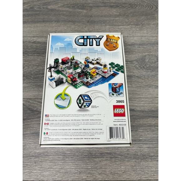 Lego City Alarm Buildable Game All Lego Peices Complete Set 3865 - Picture 8 of 9
